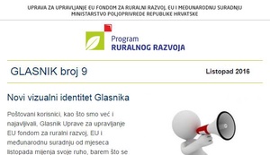 Objavljen glasnik br. 9- Ruralni razvoj RH