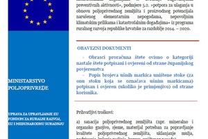 7 LISTOPAD 2014. - UPRAVA ZA UPRAVLJANJE EU FONDOM ZA RURALNI RAZVOJ, EU I MEĐUNARODNU SURADNJU