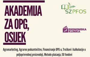 Dana 6. svibnja 2017. godine na Poljoprivrednom fakultetu u Osijeku od 10:00-17:00 sati  organizira se „Akademija za OPG“.