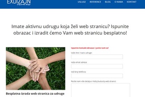 Besplatna izrada web stranica za udruge