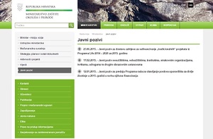 Javni poziv za dostavu zahtjeva za sufinanciranje „tradicionalnih“ projekata iz Programa Life 2014 – 2020 za 2015. Godinu