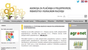 Natječaj za provedbu podmjere 6.3. »Potpora razvoju malih poljoprivrednih gospodarstava«