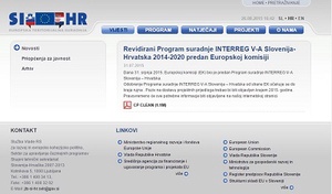 Revidirani Program suradnje INTERREG V-A Slovenija – Hrvatska 2014-2020 predan Europskoj komisiji